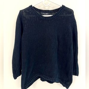 Forever 21 Black Chunky Cable Knit Sweater